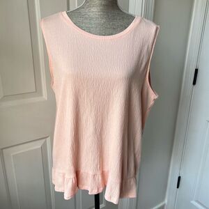 Michael Kors Pink/Peach Sleeveless Women's Top